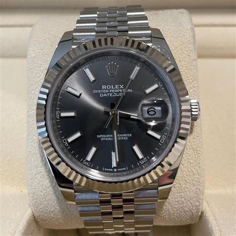 rolex datejust 31 grey dial|rolex datejust 41 goldsmiths.